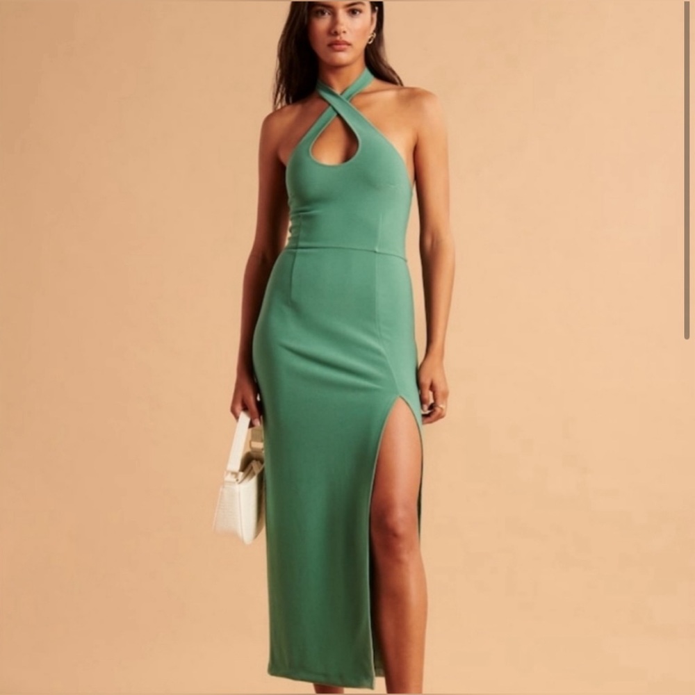 Abercrombie & Fitch Dress Keyhole Halter Dress size SP